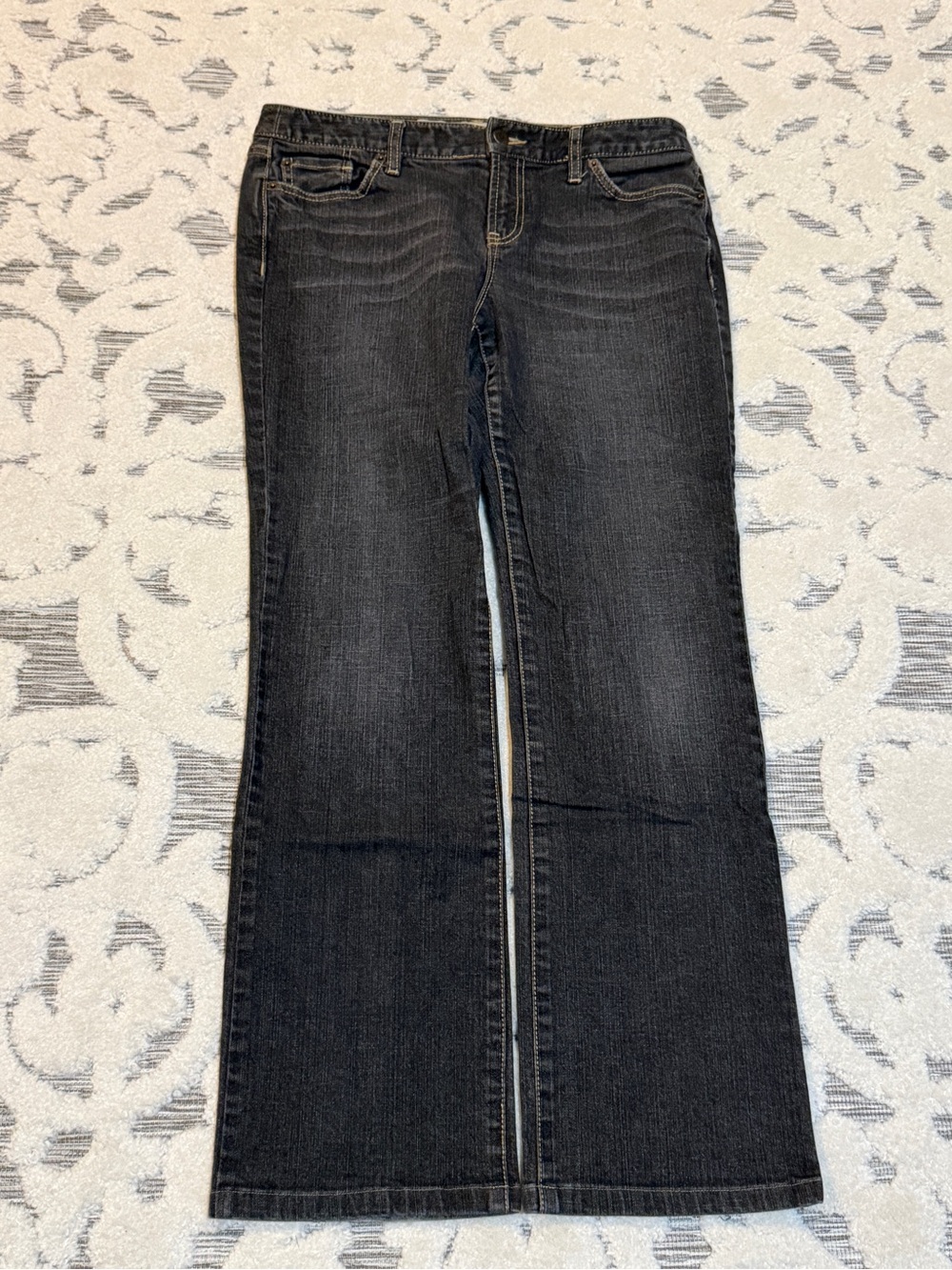 Ann Taylor Loft Classic Women's Black Bootcut Jeans size 10 EUC